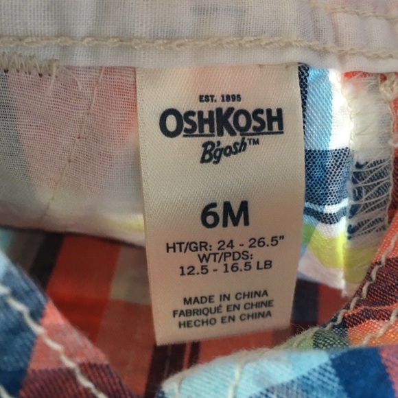 OshKosh Overalls Shorts Size 6 Months baby boys - Picture 8 of 8
